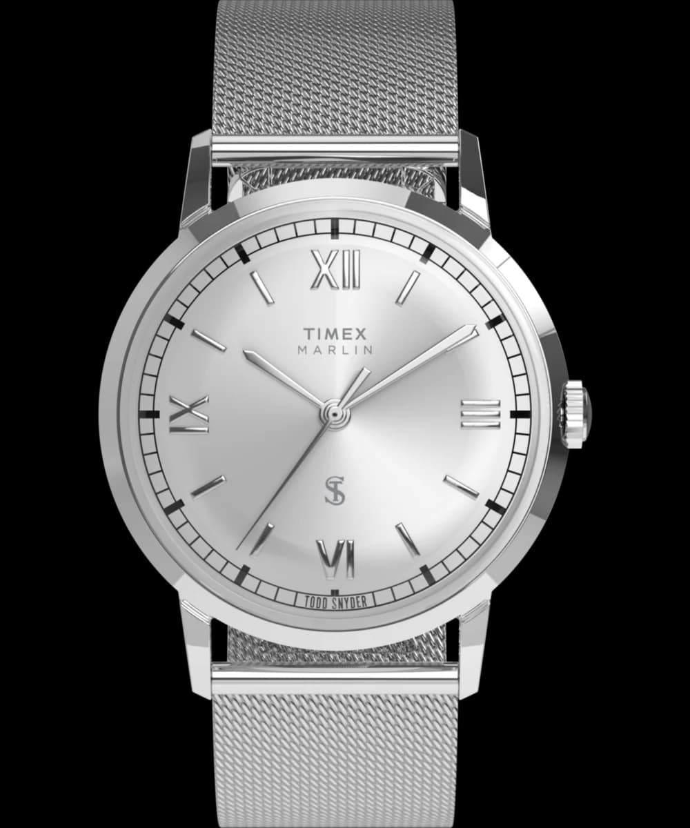 Timex Marlin Mesh 34mm Stainless Steel Bracelet Watch