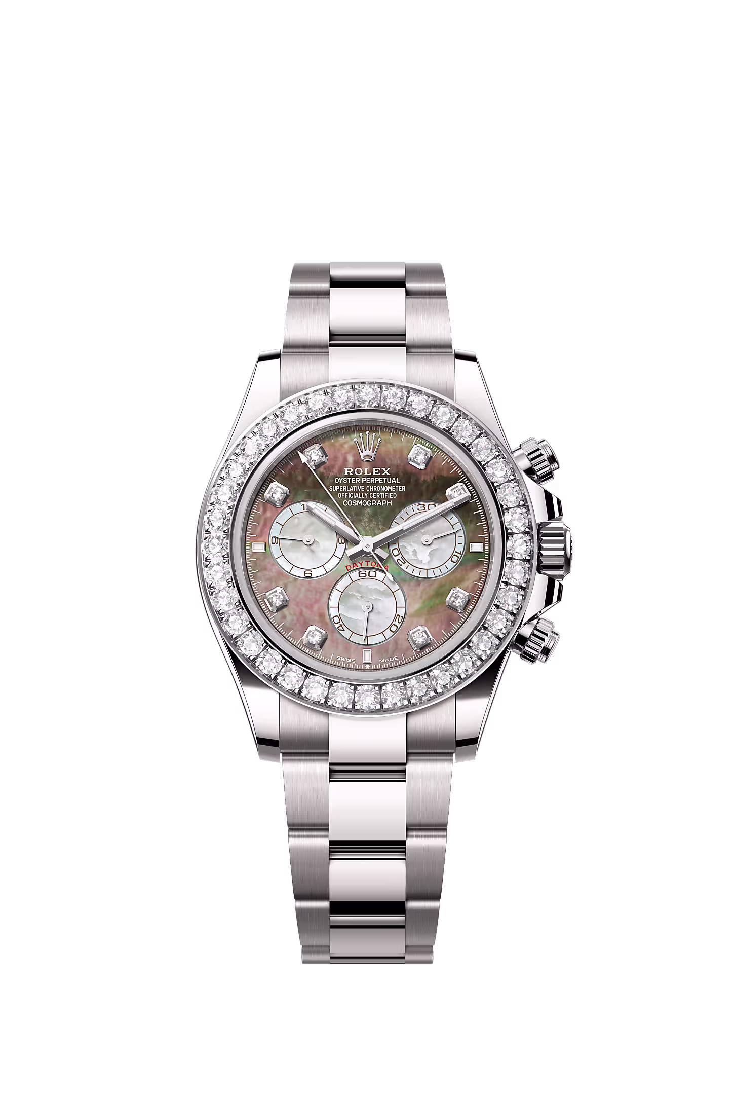 Rolex Oyster, 40 mm, white gold and diamonds