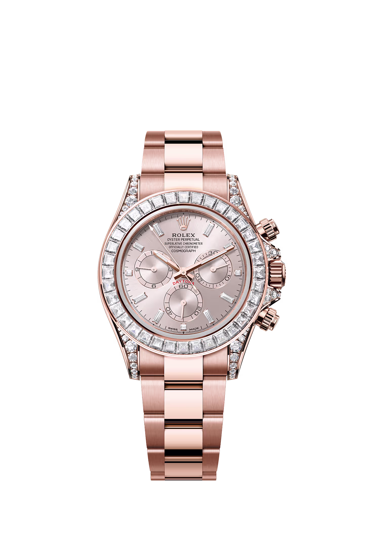 Rolex Oyster, 40 mm, Everose gold and diamonds